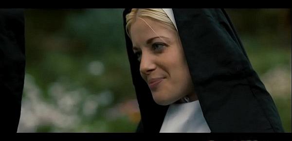  Blonde nun facesitting her brunette exgf